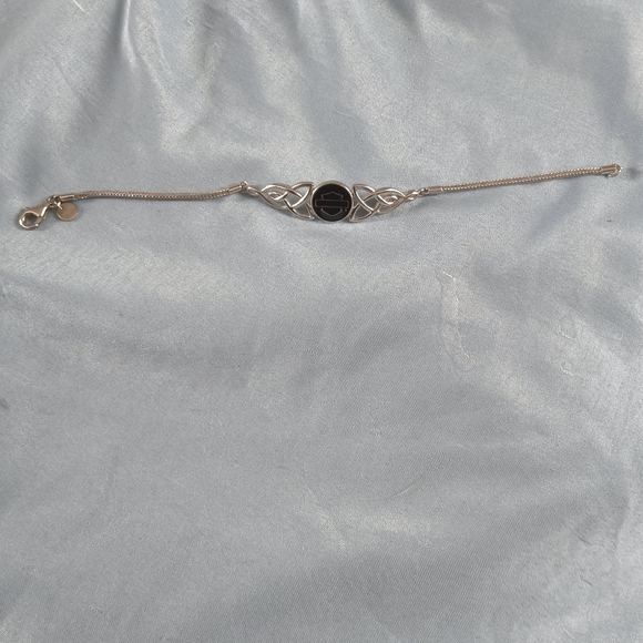 Harley-Davidson Silver and Black Bracelet - Picture 2 of 4